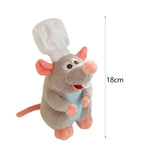 Maxbell Remy Ratatouille Plush Figures Soft for New Year Eve Party Halloween Costume light gray