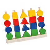 Maxbell Montessori Toys Set Learning Activities Playing Wooden Beads Sequencing Toys