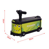 Maxbell Maxbell Wheel Scooter Practice Coordination Cartoon Silent Outdoor Ride Ons for Kids Crocodile