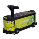 Maxbell Maxbell Wheel Scooter Practice Coordination Cartoon Silent Outdoor Ride Ons for Kids Crocodile