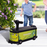 Maxbell Maxbell Wheel Scooter Practice Coordination Cartoon Silent Outdoor Ride Ons for Kids Crocodile