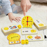 Maxbell Kids Telling Time Practice Clock Educational for Children Kindergartner Kids