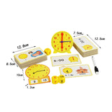 Maxbell Kids Telling Time Practice Clock Educational for Children Kindergartner Kids