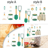 Maxbell 13Pcs Child Beach Sand Outdoor Exploration Toys Sandpit Toy for Outdoor Style A