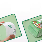 Maxbell Maxbell Mahjong Card Game Compact Waterproof 144 Cards/Set for Outdoor Festival Dorm