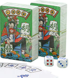 Maxbell Maxbell Mahjong Card Game Compact Waterproof 144 Cards/Set for Outdoor Festival Dorm
