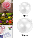 Maxbell Maxbell 30Pcs Transparent Balls DIY Present Clear Fillable Baubles for Home Birthday 2CM