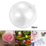 Maxbell Maxbell 30Pcs Transparent Balls DIY Present Clear Fillable Baubles for Home Birthday 2CM