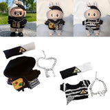 Maxbell 2x17cm Doll Clothes Handmade Clothing Fashionable Doll Clothing for Gift Party Multicolor