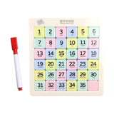 Maxbell Magnetic Number Sliding Puzzle Portable IQ Game for Children Boys Girls Kids 6x6