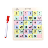 Maxbell Magnetic Number Sliding Puzzle Portable IQ Game for Children Boys Girls Kids 6x6