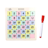 Maxbell Magnetic Number Sliding Puzzle Portable IQ Game for Children Boys Girls Kids 6x6