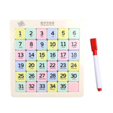 Maxbell Magnetic Number Sliding Puzzle Portable IQ Game for Children Boys Girls Kids 6x6