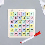 Maxbell Magnetic Number Sliding Puzzle Portable IQ Game for Children Boys Girls Kids 6x6