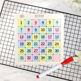 Maxbell Magnetic Number Sliding Puzzle Portable IQ Game for Children Boys Girls Kids 6x6