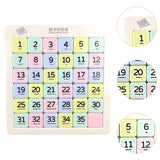 Maxbell Magnetic Number Sliding Puzzle Portable IQ Game for Children Boys Girls Kids 6x6