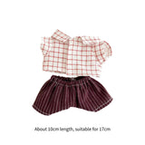 Maxbell Mini 6 inch Doll Clothes Clothing Gift Doll Clothes for Age 5-7 Pendant Doll red suit
