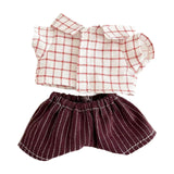 Maxbell Mini 6 inch Doll Clothes Clothing Gift Doll Clothes for Age 5-7 Pendant Doll red suit