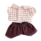 Maxbell Mini 6 inch Doll Clothes Clothing Gift Doll Clothes for Age 5-7 Pendant Doll red suit