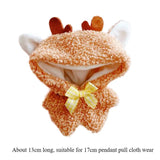 Maxbell 6.69inch Doll Clothes Cute Soft Stylish Decor Dress up Outifit Doll Clothing Khaki