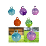 Maxbell Jumping Ball with Handle for Boys Girls Exercise Ball Inflatable Bouncy Ball Blue