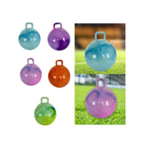Maxbell Jumping Ball with Handle for Boys Girls Exercise Ball Inflatable Bouncy Ball Blue