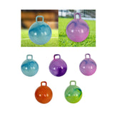 Maxbell Jumping Ball with Handle for Boys Girls Exercise Ball Inflatable Bouncy Ball Blue