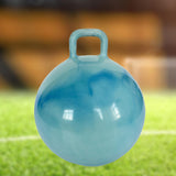 Maxbell Jumping Ball with Handle for Boys Girls Exercise Ball Inflatable Bouncy Ball Blue