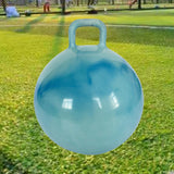 Maxbell Jumping Ball with Handle for Boys Girls Exercise Ball Inflatable Bouncy Ball Blue