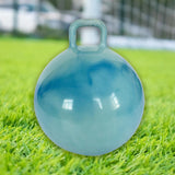 Maxbell Jumping Ball with Handle for Boys Girls Exercise Ball Inflatable Bouncy Ball Blue