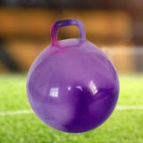 Maxbell Jumping Ball with Handle for Boys Girls Exercise Ball Inflatable Bouncy Ball Purple