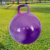 Maxbell Jumping Ball with Handle for Boys Girls Exercise Ball Inflatable Bouncy Ball Purple