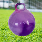 Maxbell Jumping Ball with Handle for Boys Girls Exercise Ball Inflatable Bouncy Ball Purple