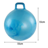 Maxbell Jumping Ball Exercise Ball Funny Indoor and Outdoor Games School Bouncy Ball blue