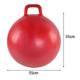 Maxbell Jumping Ball Exercise Ball Funny Indoor and Outdoor Games School Bouncy Ball red