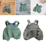 Maxbell Plush Doll Suspender Flexibility Fashion Educational Dress up for 17cm Dolls Green