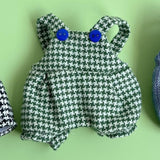 Maxbell Plush Doll Suspender Flexibility Fashion Educational Dress up for 17cm Dolls Green