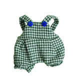 Maxbell Plush Doll Suspender Flexibility Fashion Educational Dress up for 17cm Dolls Green