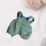 Maxbell Plush Doll Suspender Flexibility Fashion Educational Dress up for 17cm Dolls Green