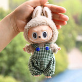 Maxbell Plush Doll Suspender Flexibility Fashion Educational Dress up for 17cm Dolls Green
