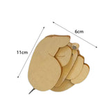 Maxbell Maxbell Funny Wooden Finger Brooch Men Women Brooch Decorative for Shirt Coat Cape