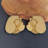 Maxbell Maxbell Funny Wooden Finger Brooch Men Women Brooch Decorative for Shirt Coat Cape