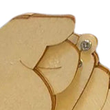 Maxbell Maxbell Funny Wooden Finger Brooch Men Women Brooch Decorative for Shirt Coat Cape