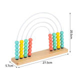 Maxbell Wooden Abacus Montessori Toy for Preschool Toy Kids Room Decor Nursery Decor