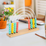 Maxbell Wooden Abacus Montessori Toy for Preschool Toy Kids Room Decor Nursery Decor