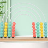 Maxbell Wooden Abacus Montessori Toy for Preschool Toy Kids Room Decor Nursery Decor