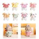 Maxbell Doll Top and Pants Doll Clothes for 17cm Pendant Dolls Girls Dolls Baby Doll red stripes