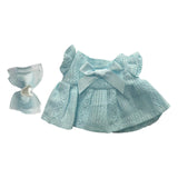 Maxbell 2x Mini 6 inch Doll Clothes with Headwear Gift Doll Clothes for Pendant Doll blue