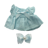 Maxbell 2x Mini 6 inch Doll Clothes with Headwear Gift Doll Clothes for Pendant Doll blue
