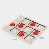 Maxbell Maxbell Wooden Tic TAC Toe Classic Family Game for Kids Adults Families Party Favors